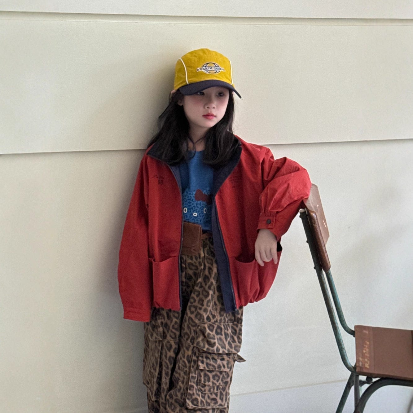 ショートコート・ジャケット・ジャンパー Red / 90cm レッドジップアップブルゾンジャケット【mh0010933】