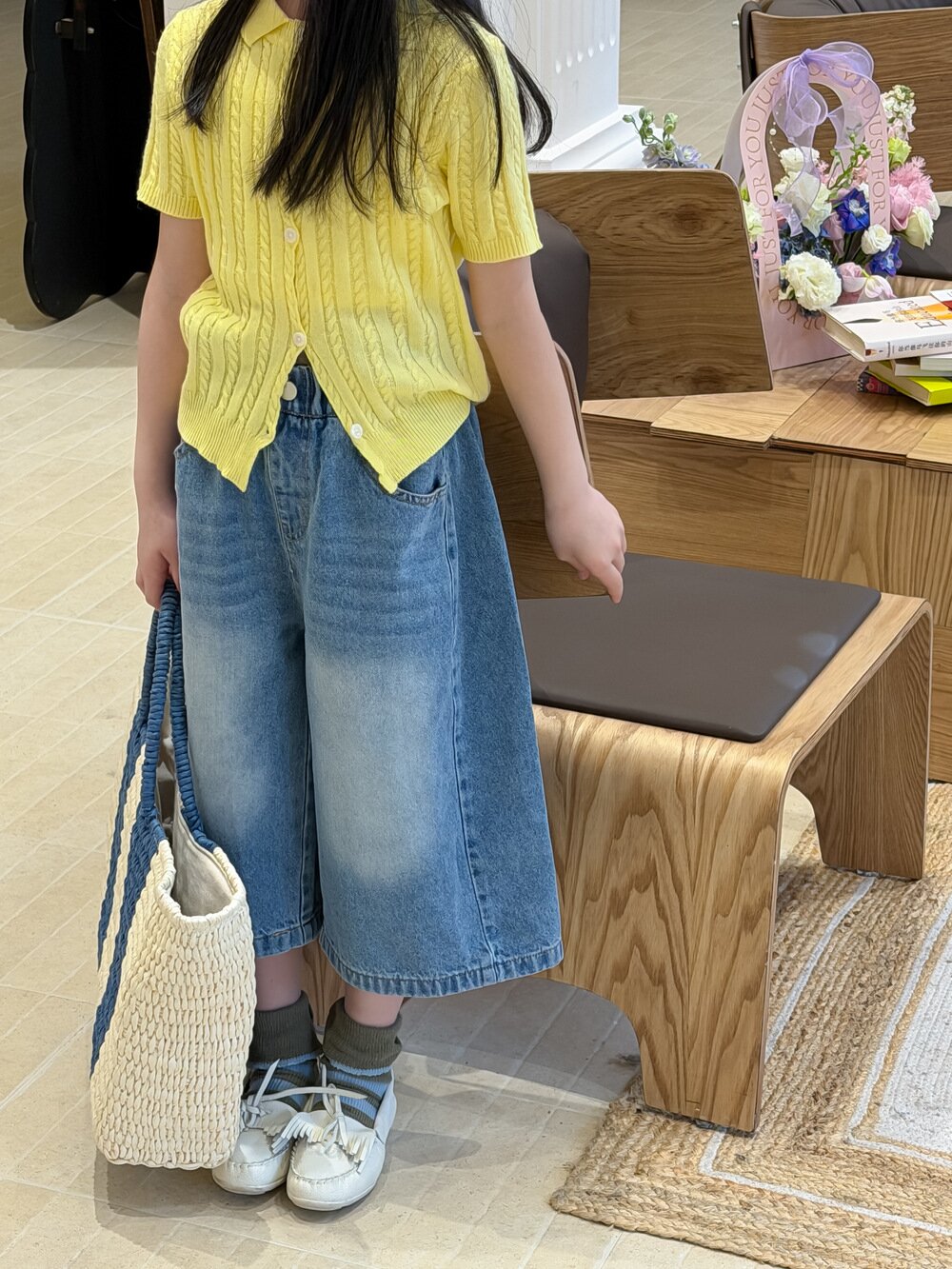 デニムパンツ Retro Denim Soft Wide Leg Pants レトロソフトデニムワイドパンツ【mh0012105】