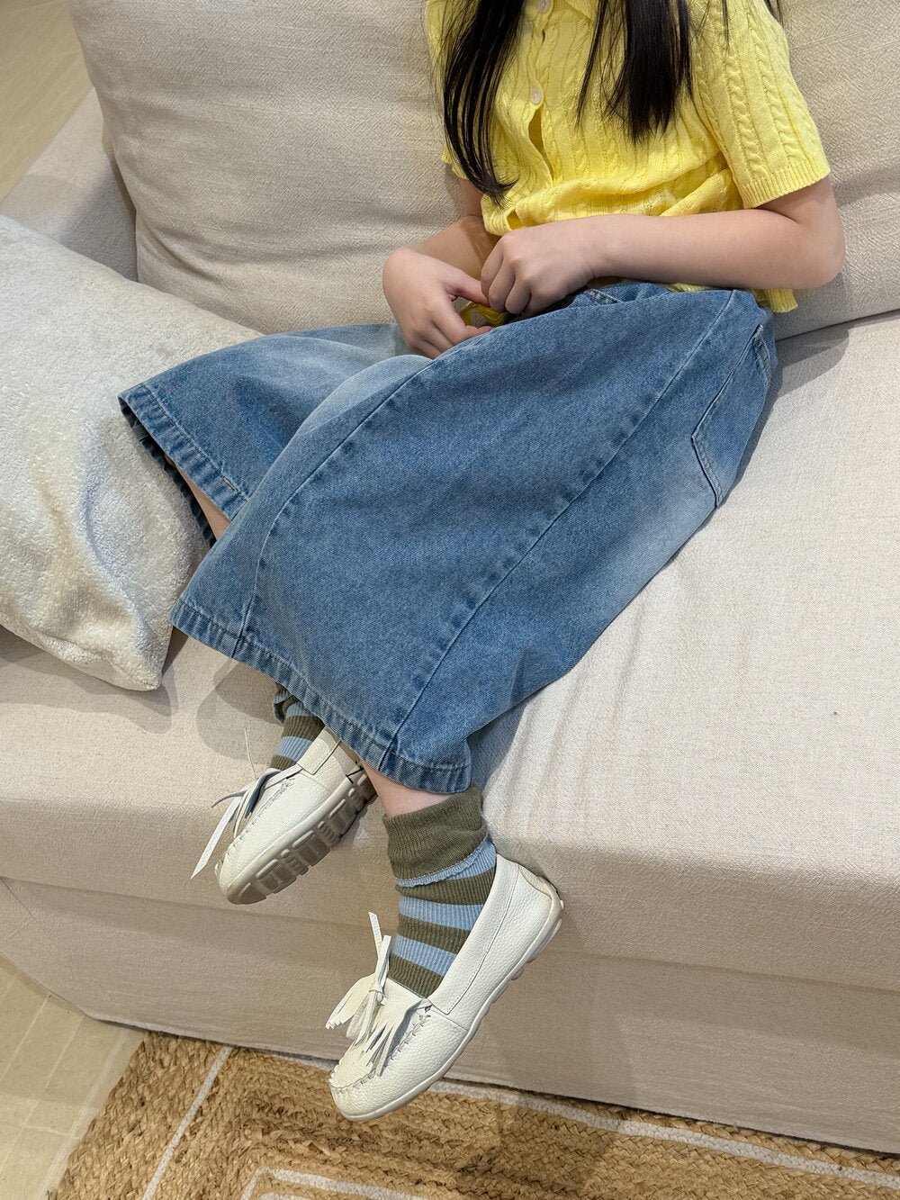 デニムパンツ Retro Denim Soft Wide Leg Pants レトロソフトデニムワイドパンツ【mh0012105】