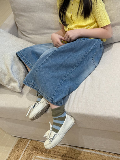 デニムパンツ Retro Denim Soft Wide Leg Pants レトロソフトデニムワイドパンツ【mh0012105】