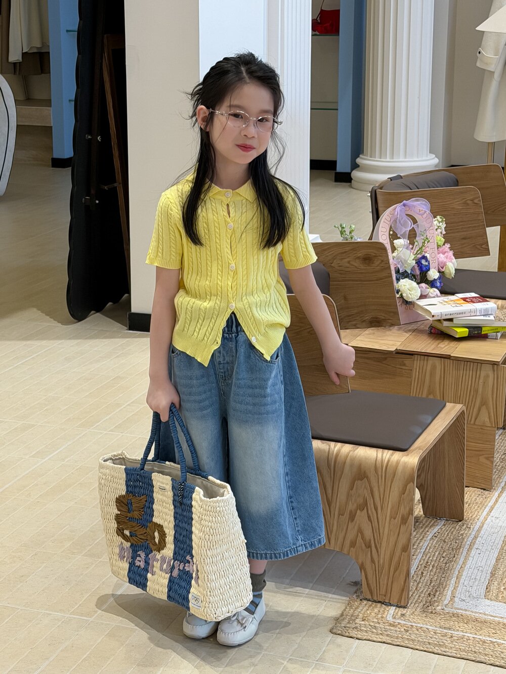 デニムパンツ Retro Denim Soft Wide Leg Pants レトロソフトデニムワイドパンツ【mh0012105】
