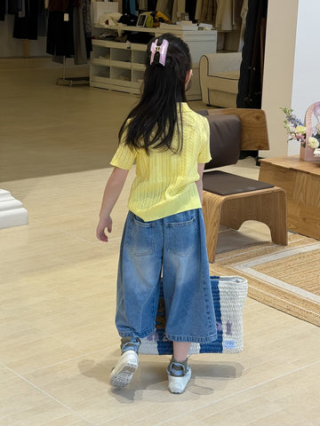 デニムパンツ Retro Denim Soft Wide Leg Pants レトロソフトデニムワイドパンツ【mh0012105】