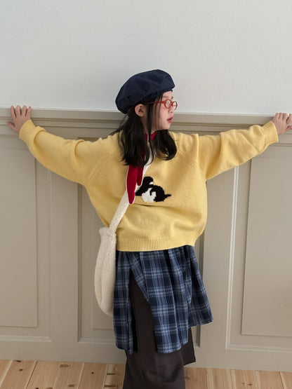 ニット・セーター Yellow / 90cm アニマルモチーフニットセーター キッズプルオーバー【mh0010967】