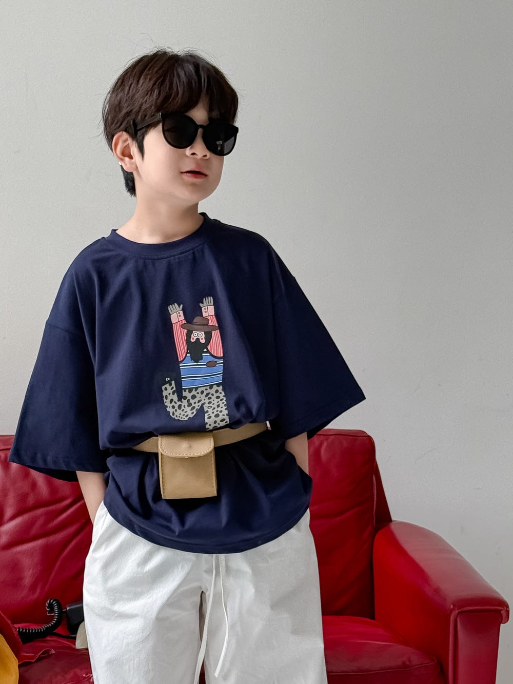 半袖Tシャツ Dark Blue / 90cm ダンサープリント半袖Tシャツ【mh0010062】