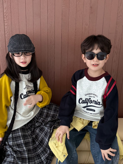 長袖Tシャツ グラフィックプリント長袖スウェット ラグランスリーブトップス【mh0010955】