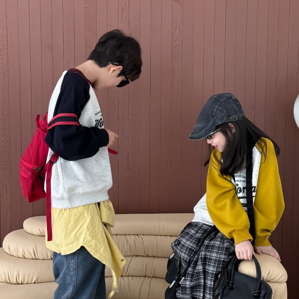 長袖Tシャツ グラフィックプリント長袖スウェット ラグランスリーブトップス【mh0010955】