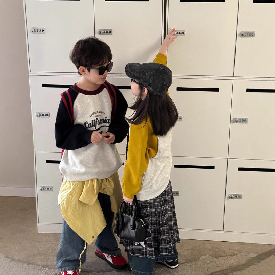 長袖Tシャツ グラフィックプリント長袖スウェット ラグランスリーブトップス【mh0010955】