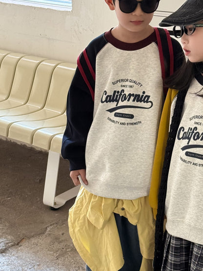 長袖Tシャツ Navy Blue / 90cm グラフィックプリント長袖スウェット ラグランスリーブトップス【mh0010955】