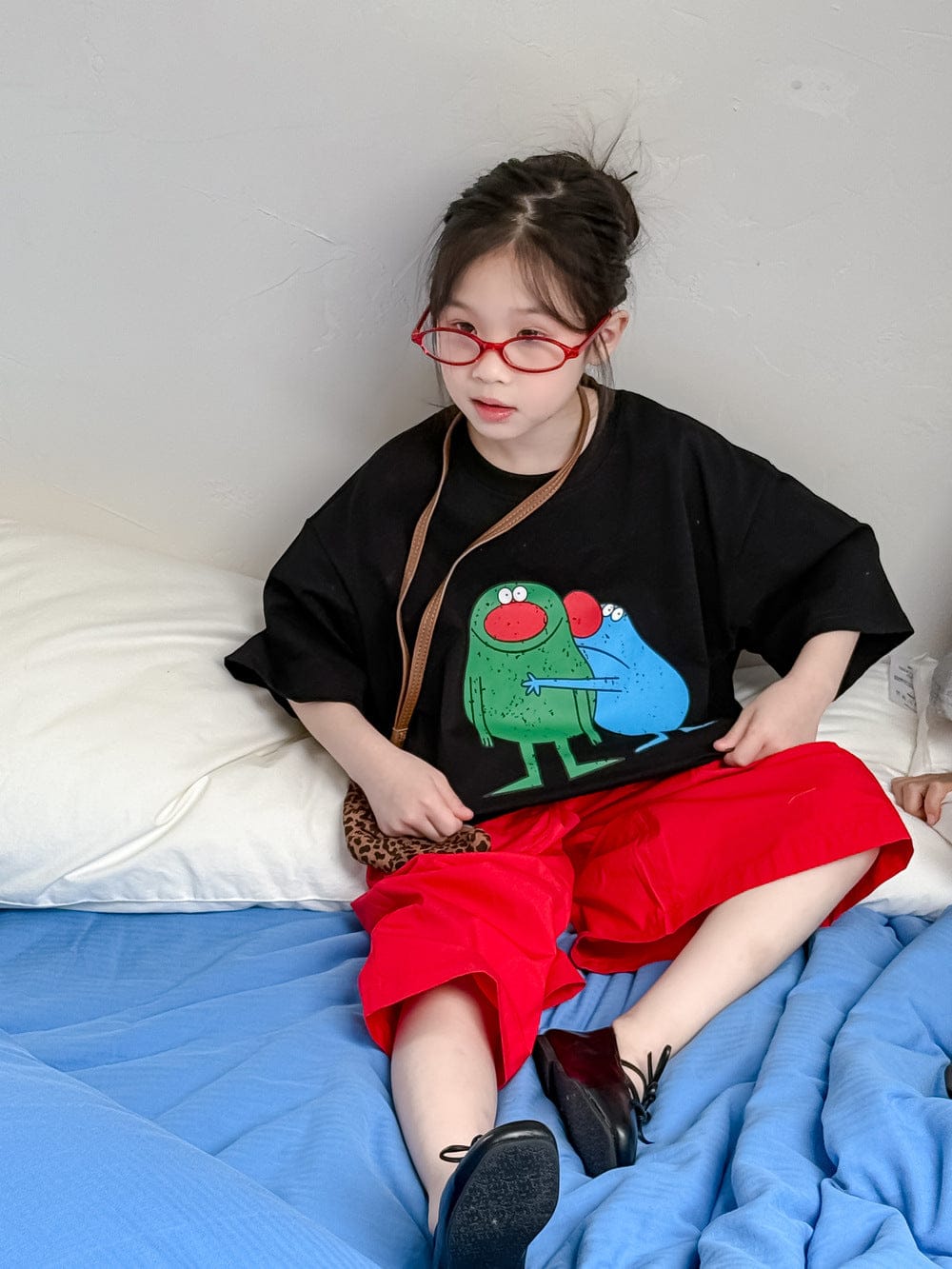 半袖Tシャツ キャラクタープリント半袖Tシャツ【mh0010045】