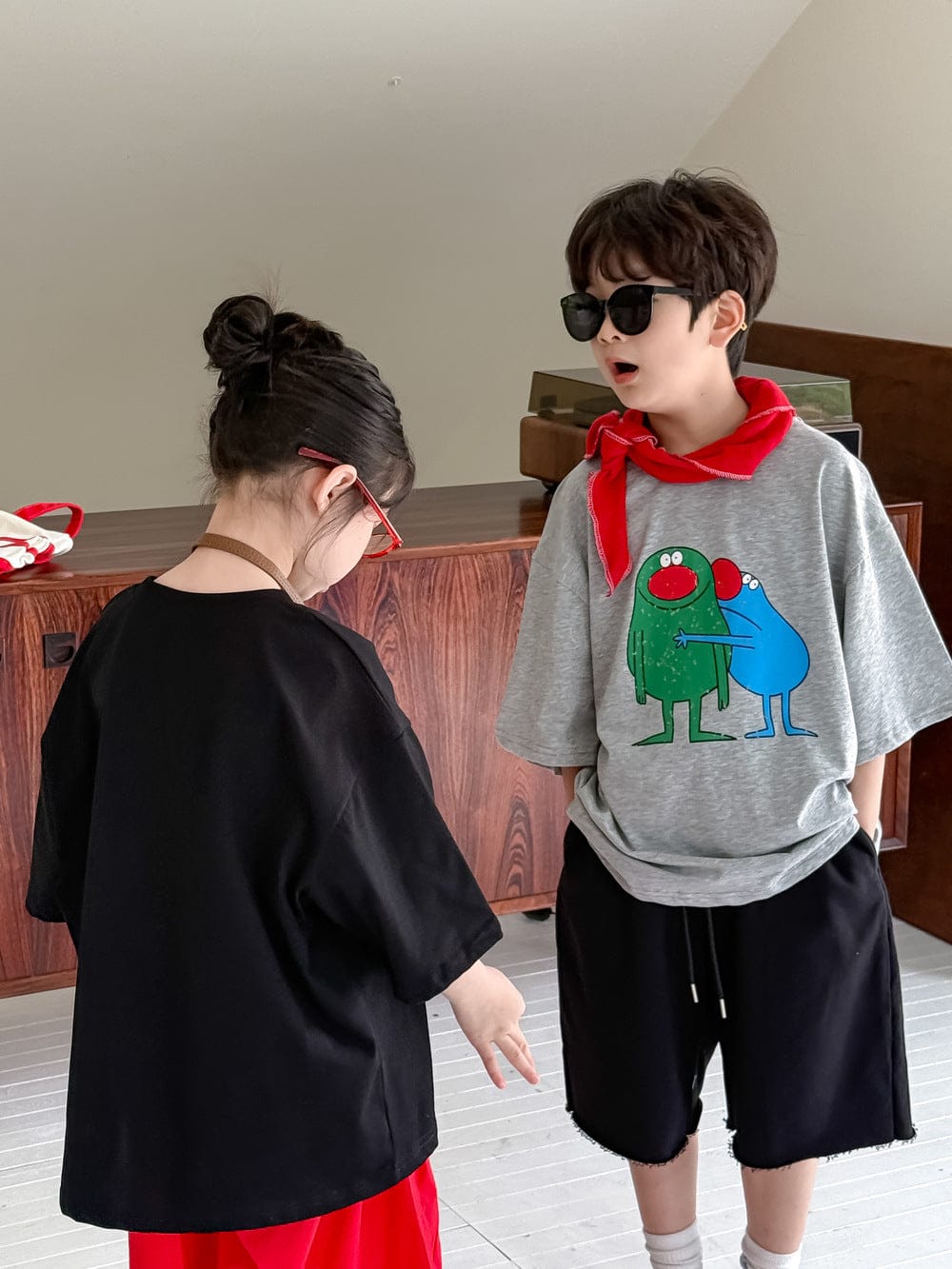 半袖Tシャツ キャラクタープリント半袖Tシャツ【mh0010045】