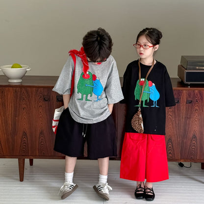 半袖Tシャツ キャラクタープリント半袖Tシャツ【mh0010045】