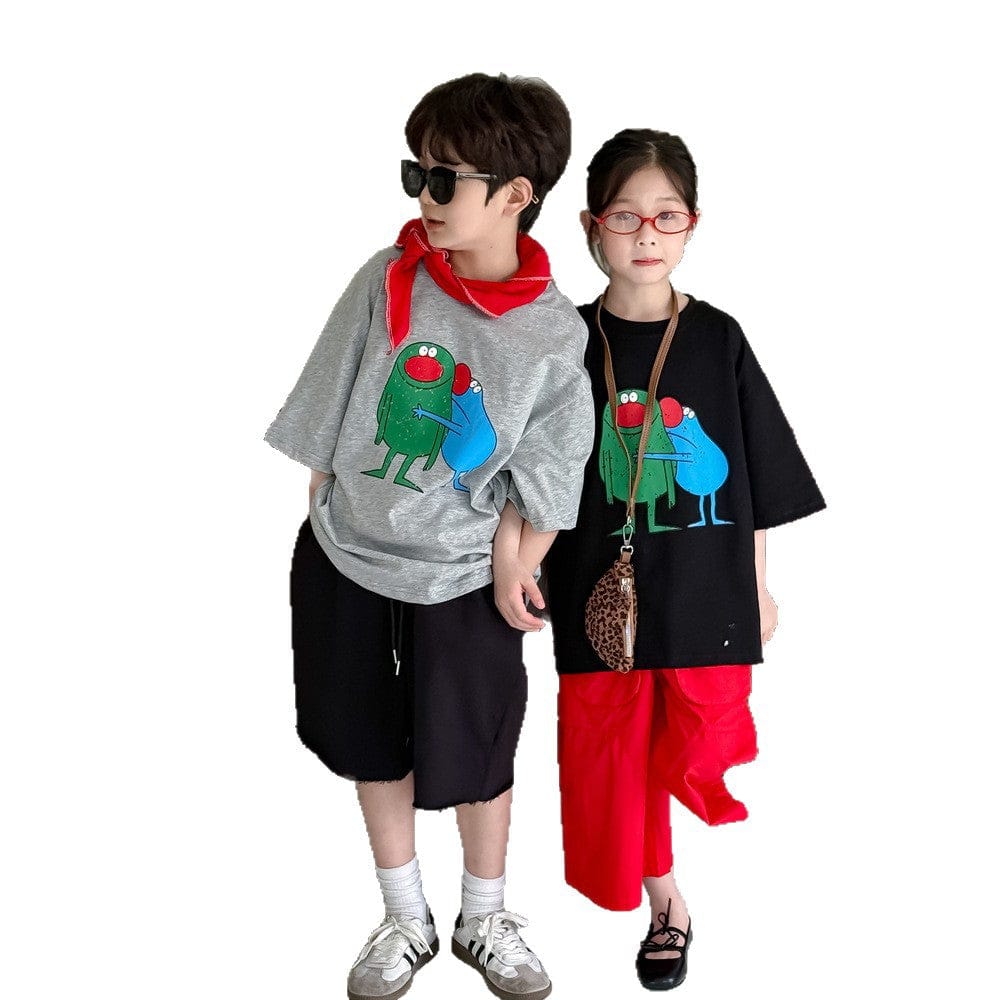 半袖Tシャツ キャラクタープリント半袖Tシャツ【mh0010045】