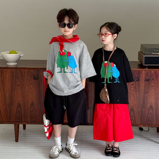 半袖Tシャツ キャラクタープリント半袖Tシャツ【mh0010045】