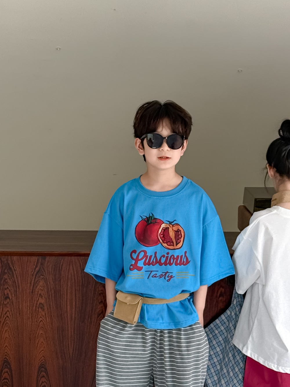 半袖Tシャツ トマトプリント半袖Tシャツ【mh0010058】