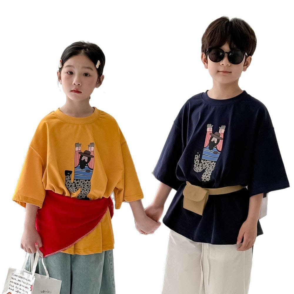 半袖Tシャツ ダンサープリント半袖Tシャツ【mh0010062】