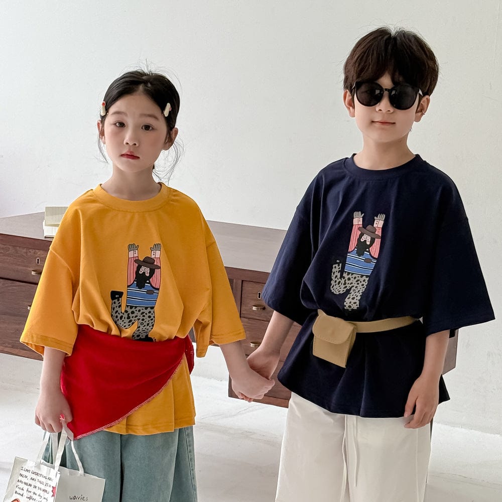 半袖Tシャツ ダンサープリント半袖Tシャツ【mh0010062】