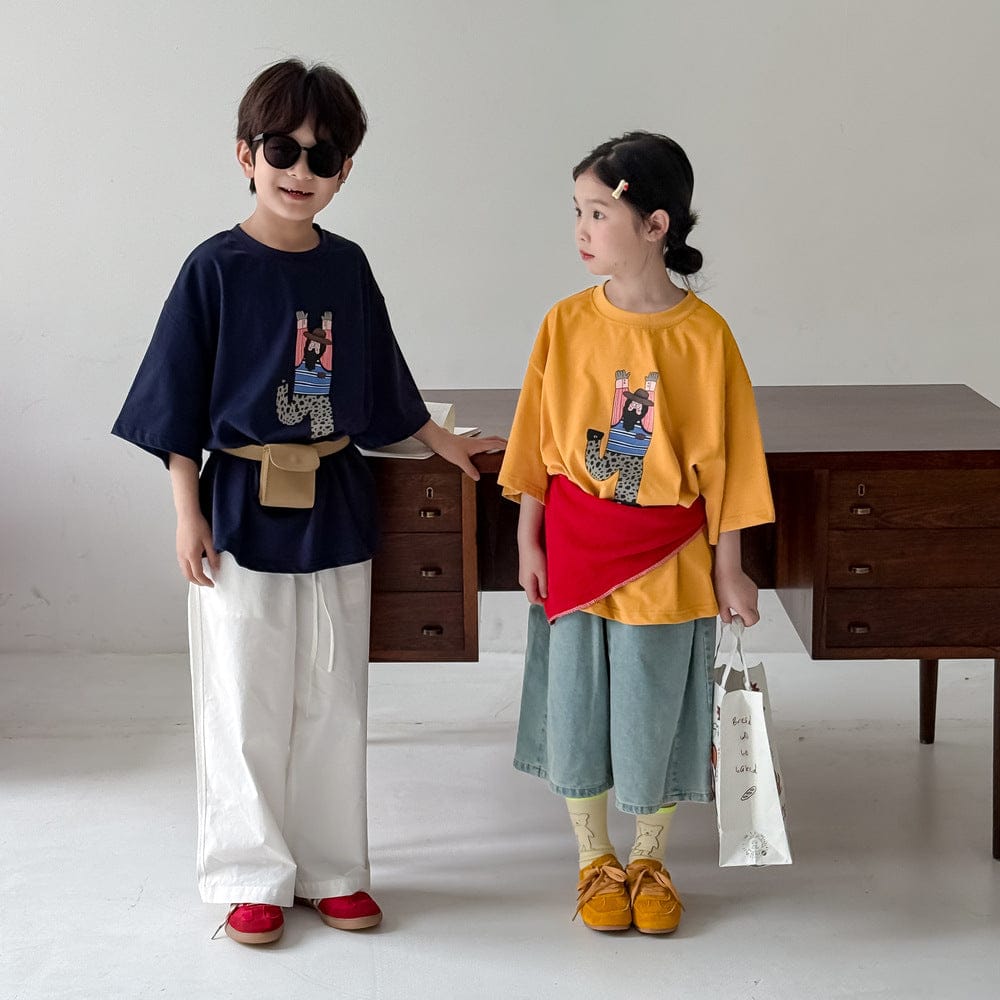 半袖Tシャツ ダンサープリント半袖Tシャツ【mh0010062】