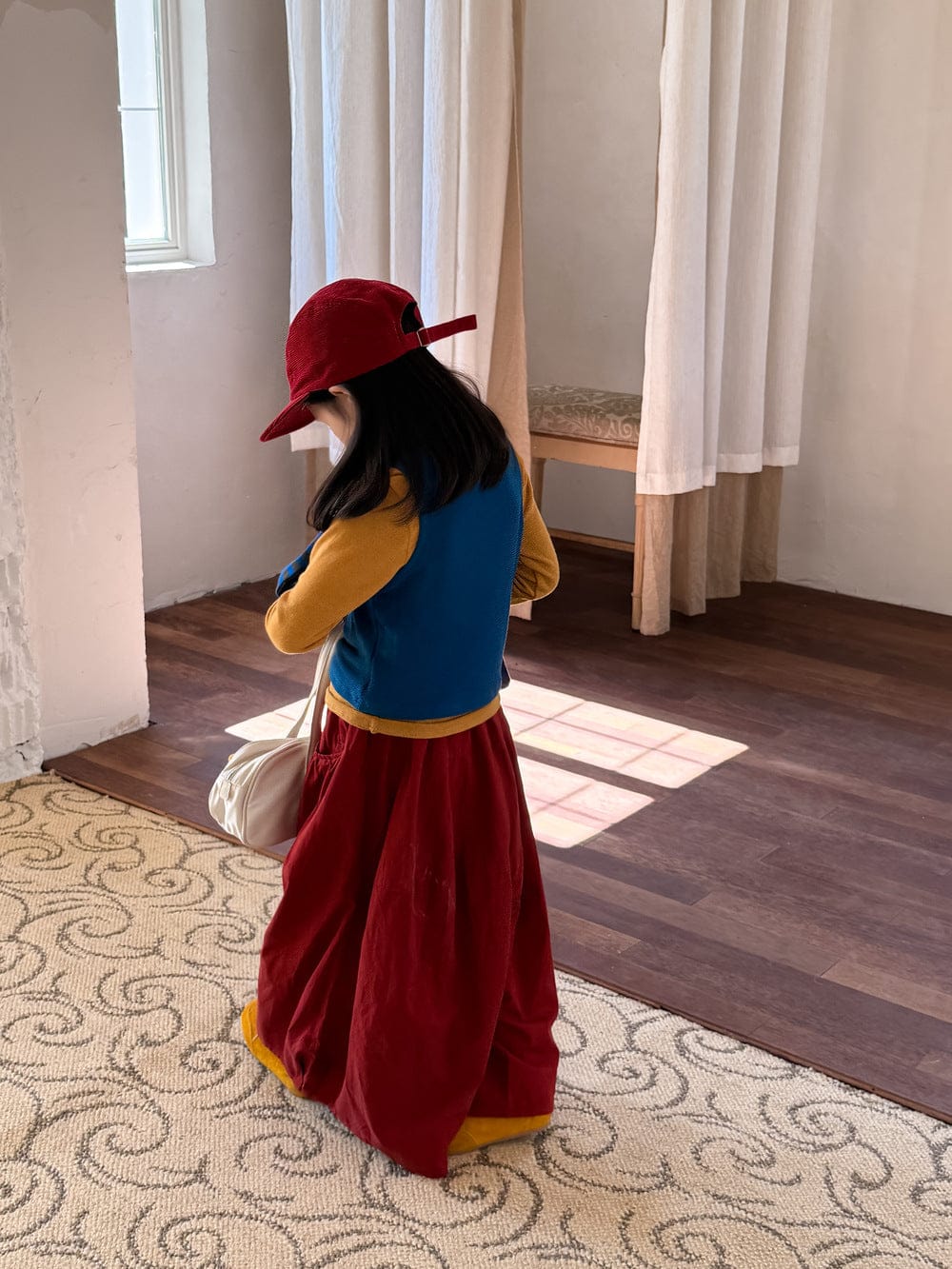 長袖Tシャツ ロゴワッペンニットベスト/リブ編み長袖Tシャツ 別売り【mh0010759】