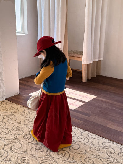 長袖Tシャツ ロゴワッペンニットベスト/リブ編み長袖Tシャツ 別売り【mh0010759】