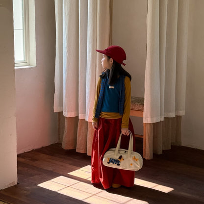 長袖Tシャツ ロゴワッペンニットベスト/リブ編み長袖Tシャツ 別売り【mh0010759】