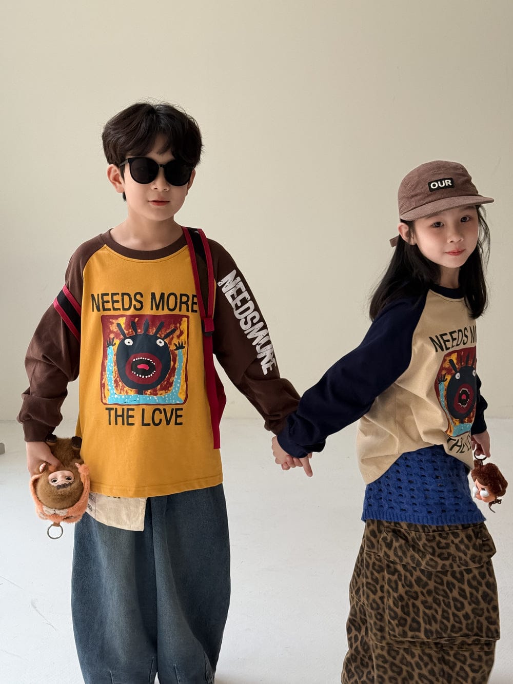 長袖Tシャツ アルファベット柄長袖Tシャツ ルーズシルエットインナーシャツ【mh0010761】