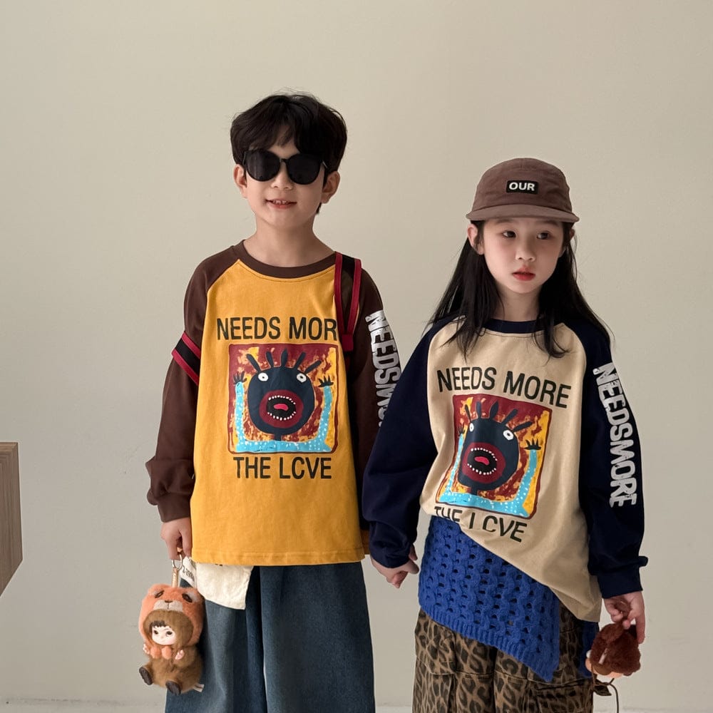 長袖Tシャツ アルファベット柄長袖Tシャツ ルーズシルエットインナーシャツ【mh0010761】