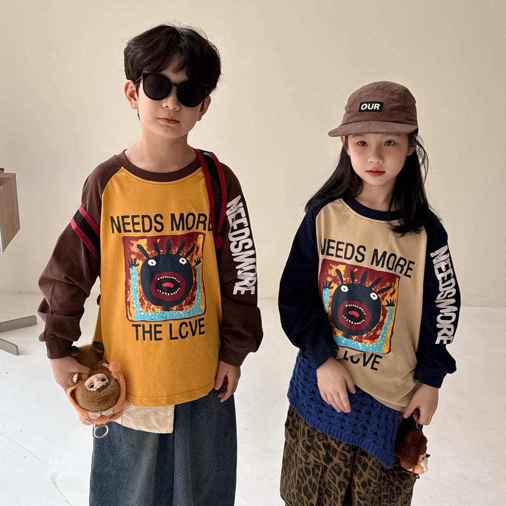 長袖Tシャツ アルファベット柄長袖Tシャツ ルーズシルエットインナーシャツ【mh0010761】