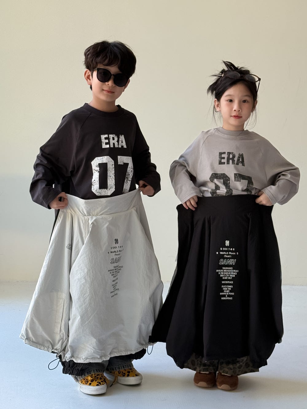 長袖Tシャツ ナンバーロゴプリントルーズ長袖Tシャツ【mh0010940】