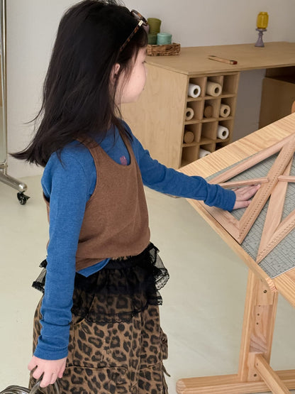 長袖Tシャツ クルーネックTシャツ/ニットベスト【mh0010944】