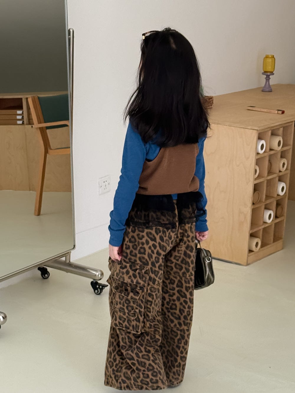 長袖Tシャツ クルーネックTシャツ/ニットベスト【mh0010944】