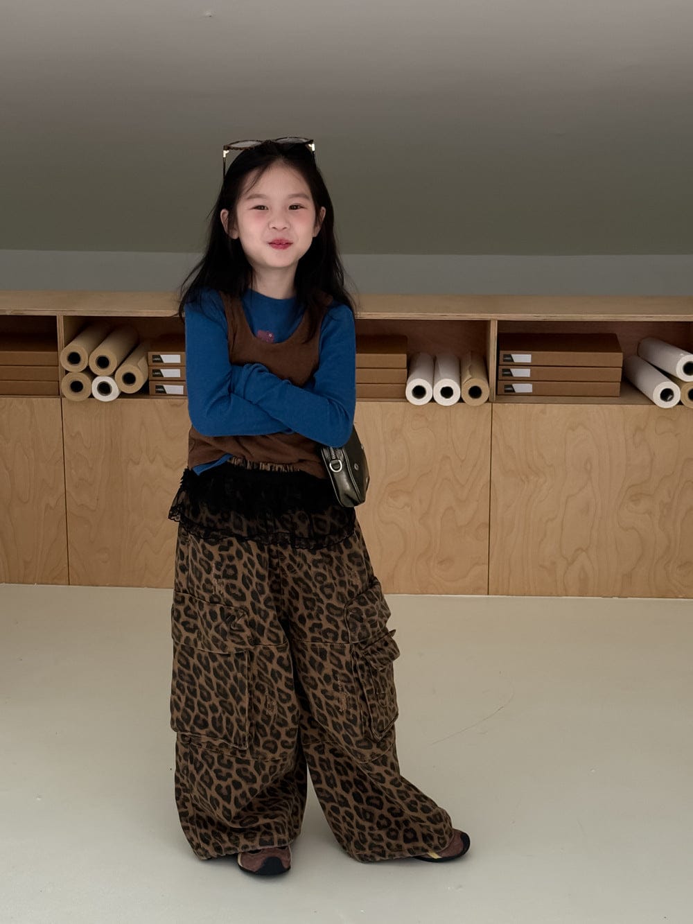 長袖Tシャツ クルーネックTシャツ/ニットベスト【mh0010944】