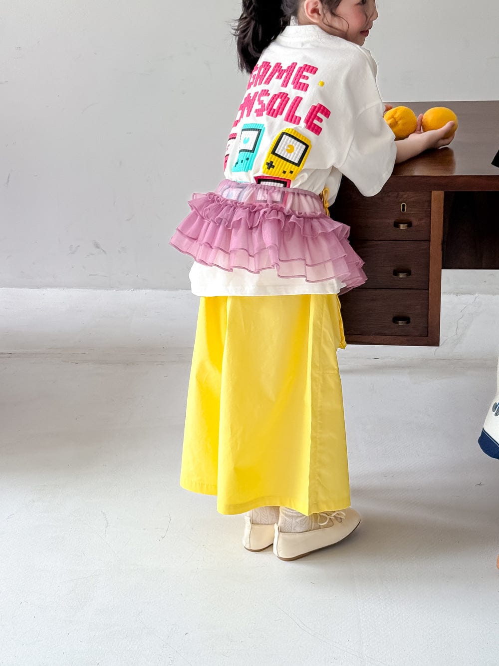 半袖Tシャツ White / 90cm レターゲームコンソール半袖Tシャツ【mh0010052】