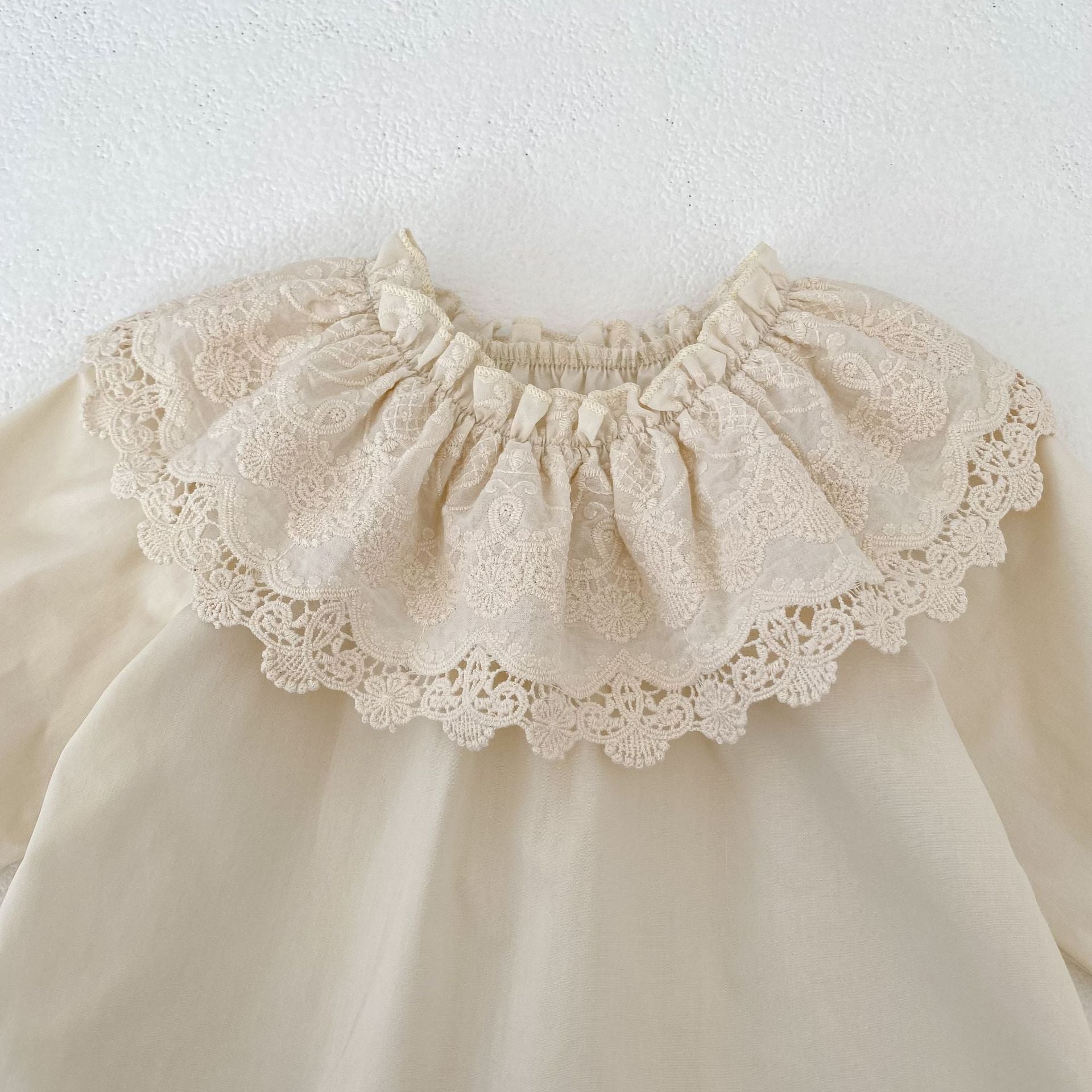 Lace Collar Long Sleeve Blouse ビックレースカラー 長袖ブラウス【mh0012400】 Engepapa