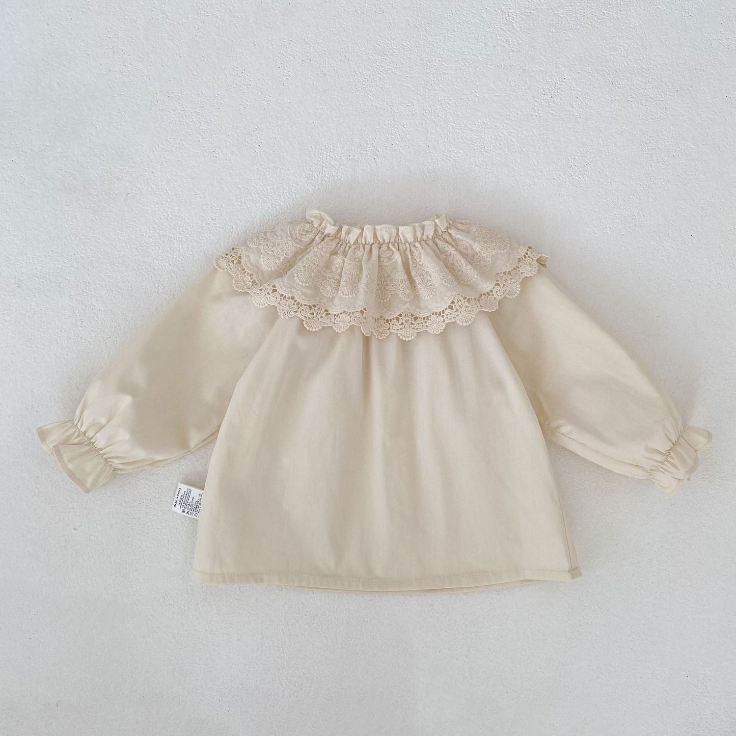 Lace Collar Long Sleeve Blouse ビックレースカラー 長袖ブラウス【mh0012400】 Engepapa