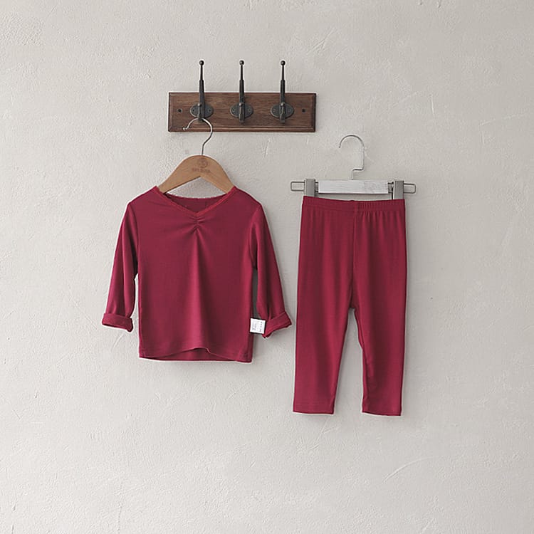 Lace Collar Loungewear Set レース襟 ルームウェア セットアップ【mh0012691】 BBAMMA 長袖パジャマ