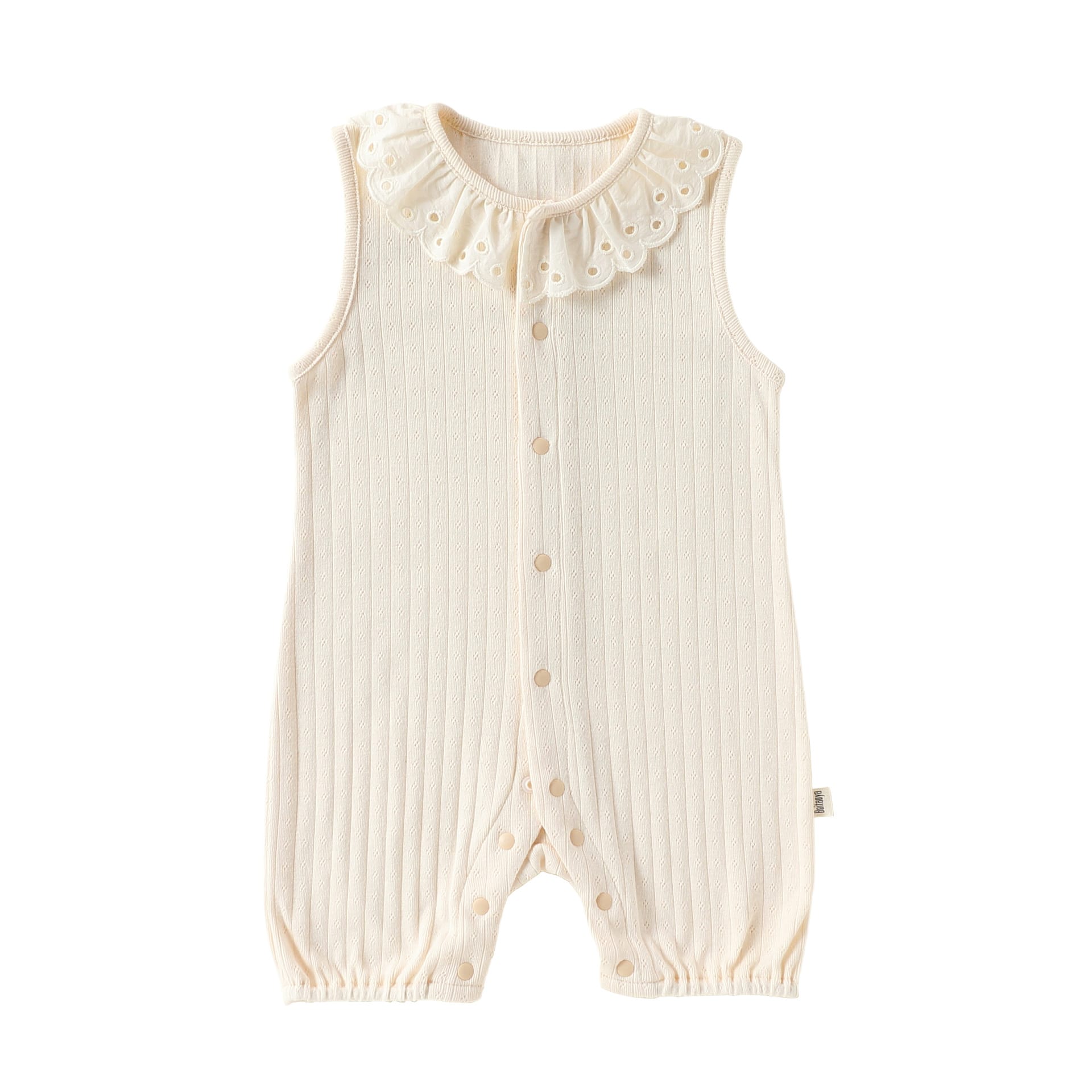 Lace Cotton Romper レース ノースリーブロンパース【mh0013027】 Apricot / 66cm Beitaoya ノースリーブロンパース