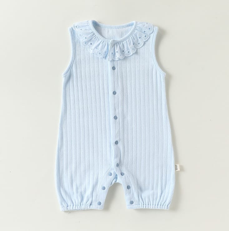 Lace Cotton Romper レース ノースリーブロンパース【mh0013027】 Beitaoya ノースリーブロンパース