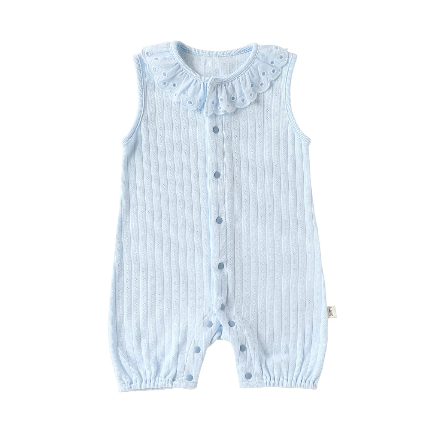 Lace Cotton Romper レース ノースリーブロンパース【mh0013027】 Blue / 66cm Beitaoya ノースリーブロンパース
