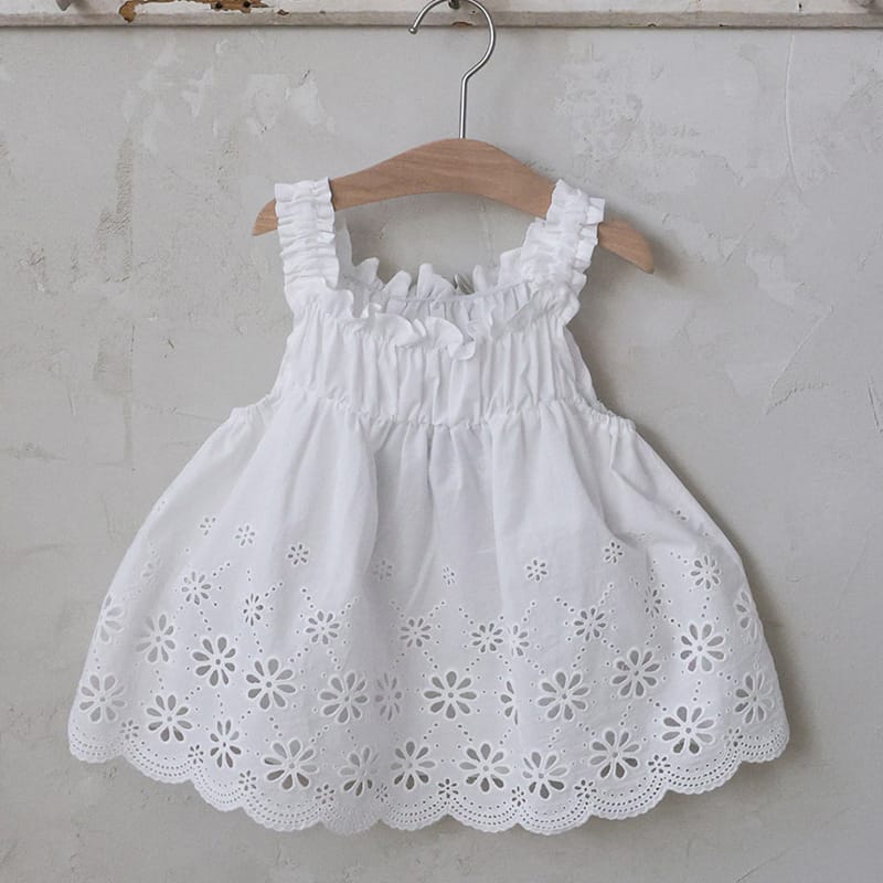 Lace Embroidered Cami 刺繍 チュニックキャミソール【mh0012980】 Off-White / 90cm Strawberry Coral タンクトップ・キャミソール・ノースリーブトップス