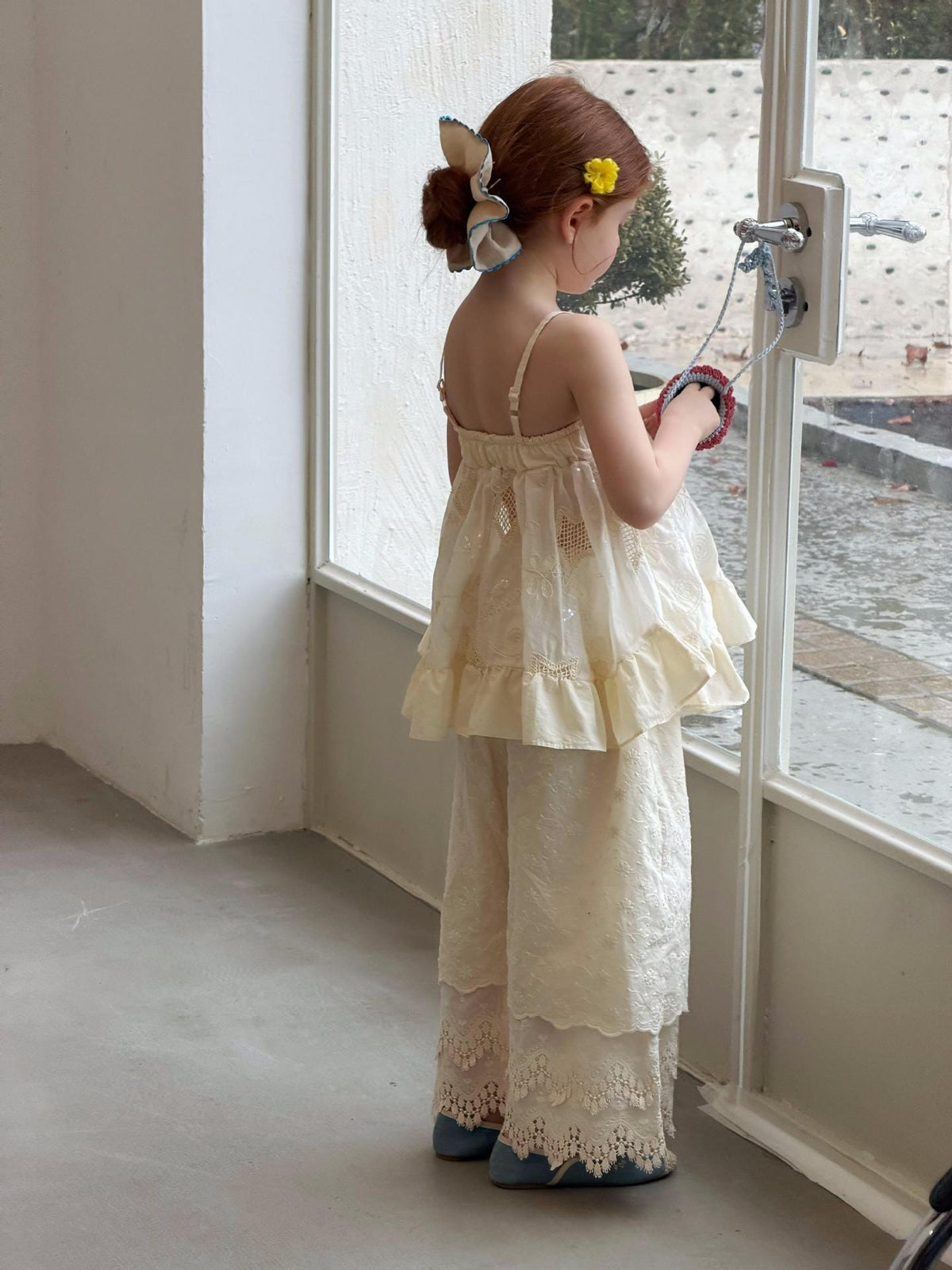 Lace Embroidery Cami アイレット刺繍 ノースリーブトップス【mh0012880】 Jianzidan タンクトップ・キャミソール・ノースリーブトップス