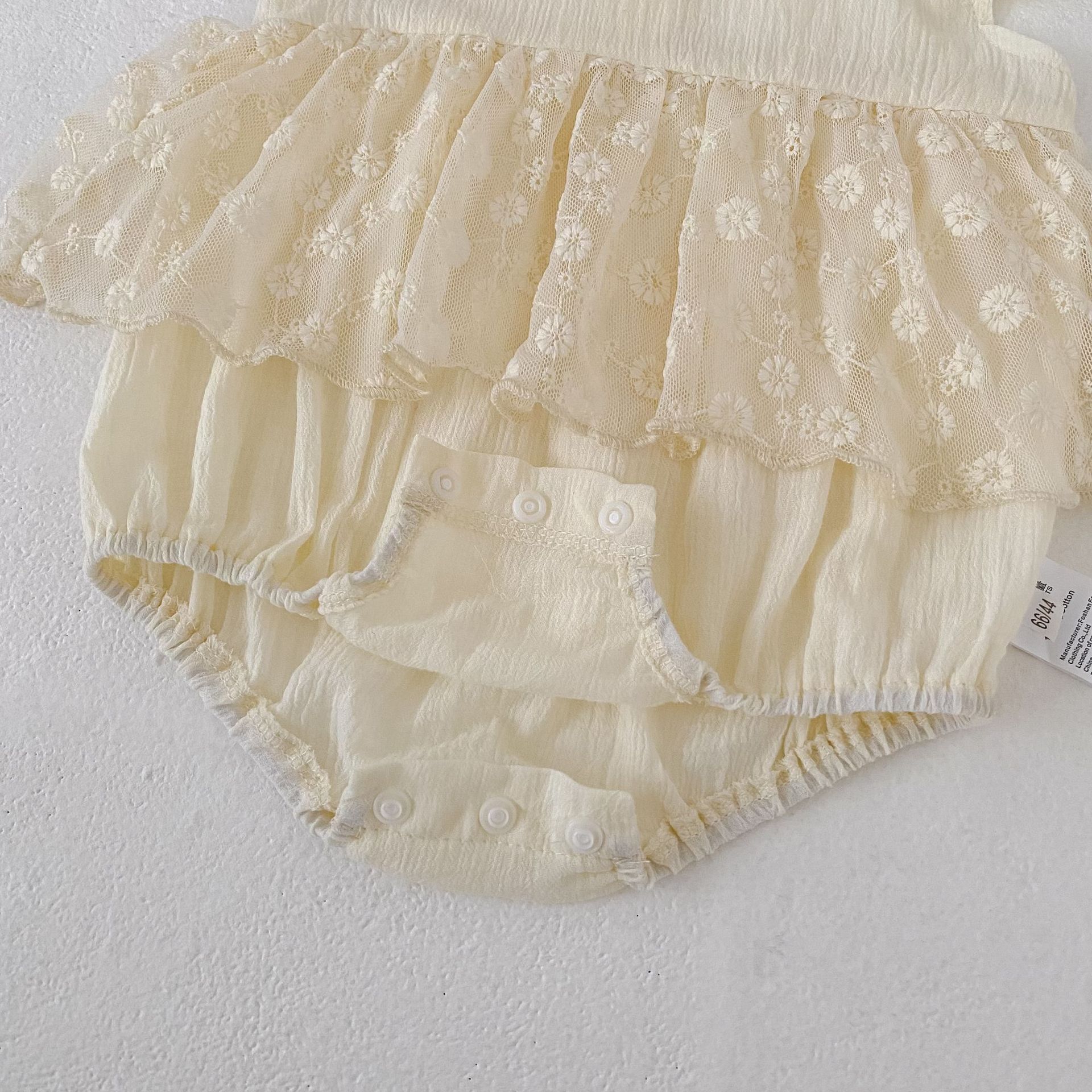 Lace Flutter Sleeve Romper レース フリル袖 ロンパース【mh0012487】 Engepapa ノースリーブロンパース