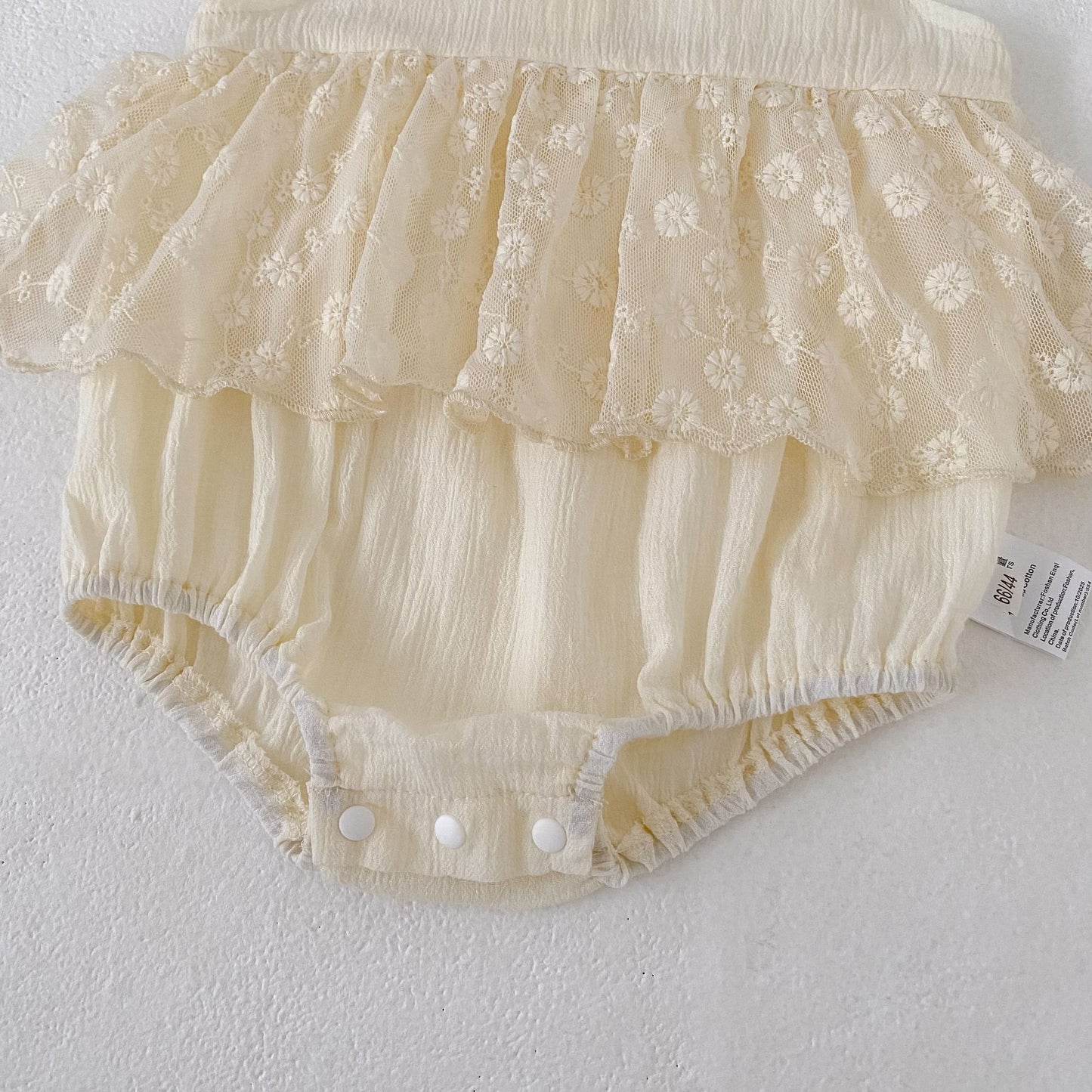 Lace Flutter Sleeve Romper レース フリル袖 ロンパース【mh0012487】 Engepapa ノースリーブロンパース