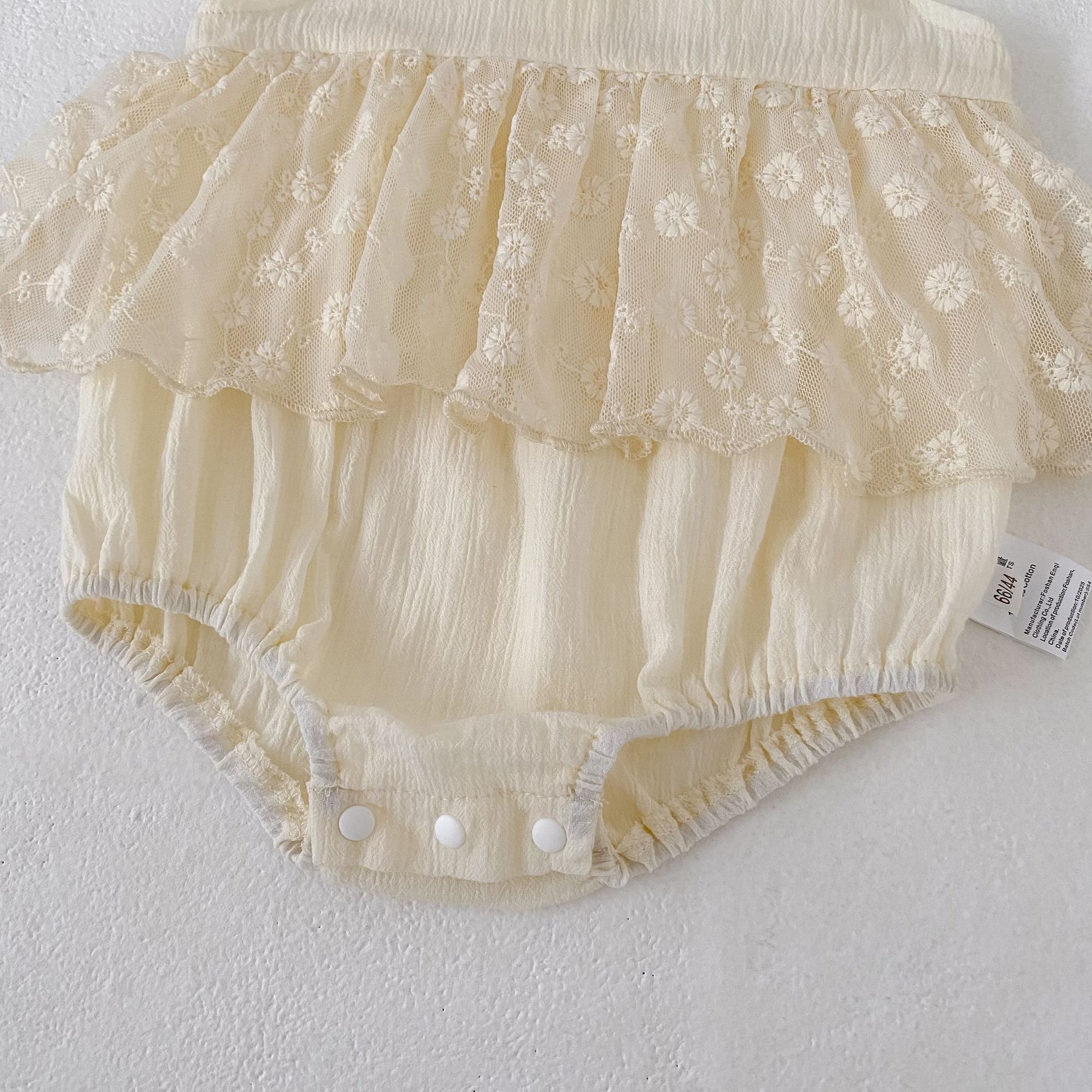 Lace Flutter Sleeve Romper レース フリル袖 ロンパース【mh0012487】 Engepapa ノースリーブロンパース