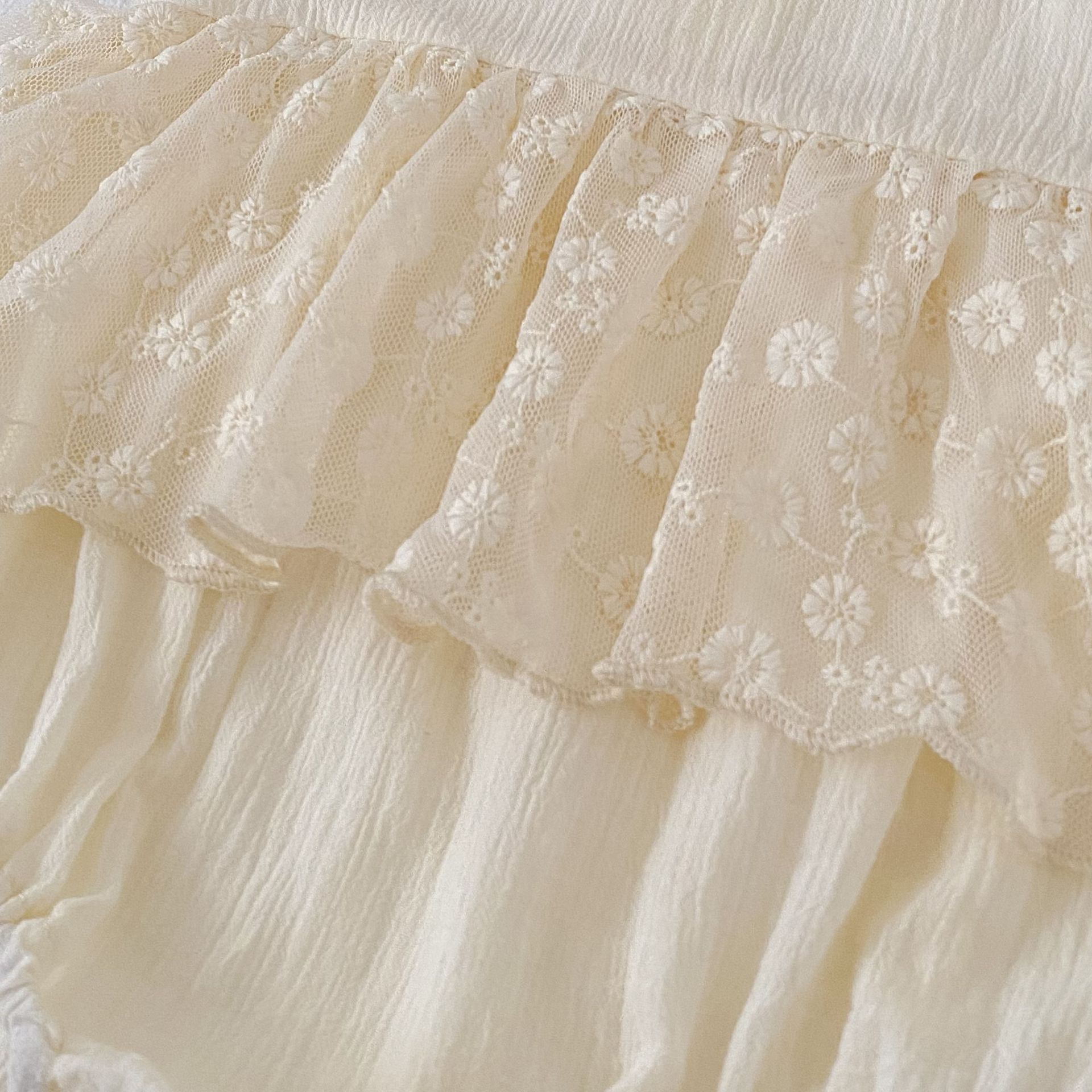Lace Flutter Sleeve Romper レース フリル袖 ロンパース【mh0012487】 Engepapa ノースリーブロンパース