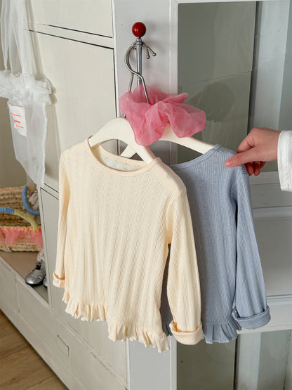 Lace Jacquard Cotton Top レース ジャガード コットン トップス【mh0012294】 Laibaobao