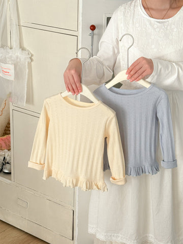 Lace Jacquard Cotton Top レース ジャガード コットン トップス【mh0012294】 Laibaobao