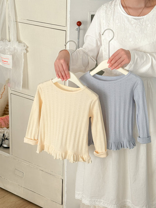 Lace Jacquard Cotton Top レース ジャガード コットン トップス【mh0012294】 Laibaobao