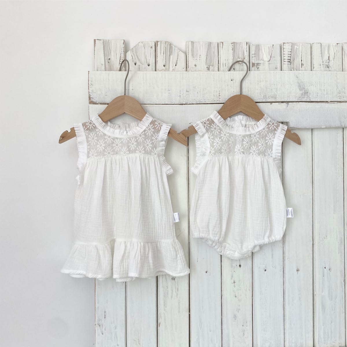 Lace Patchwork Gauze Dress シアーレース ノースリーブワンピース【mh0013108】 BBAMMA ノースリーブワンピース