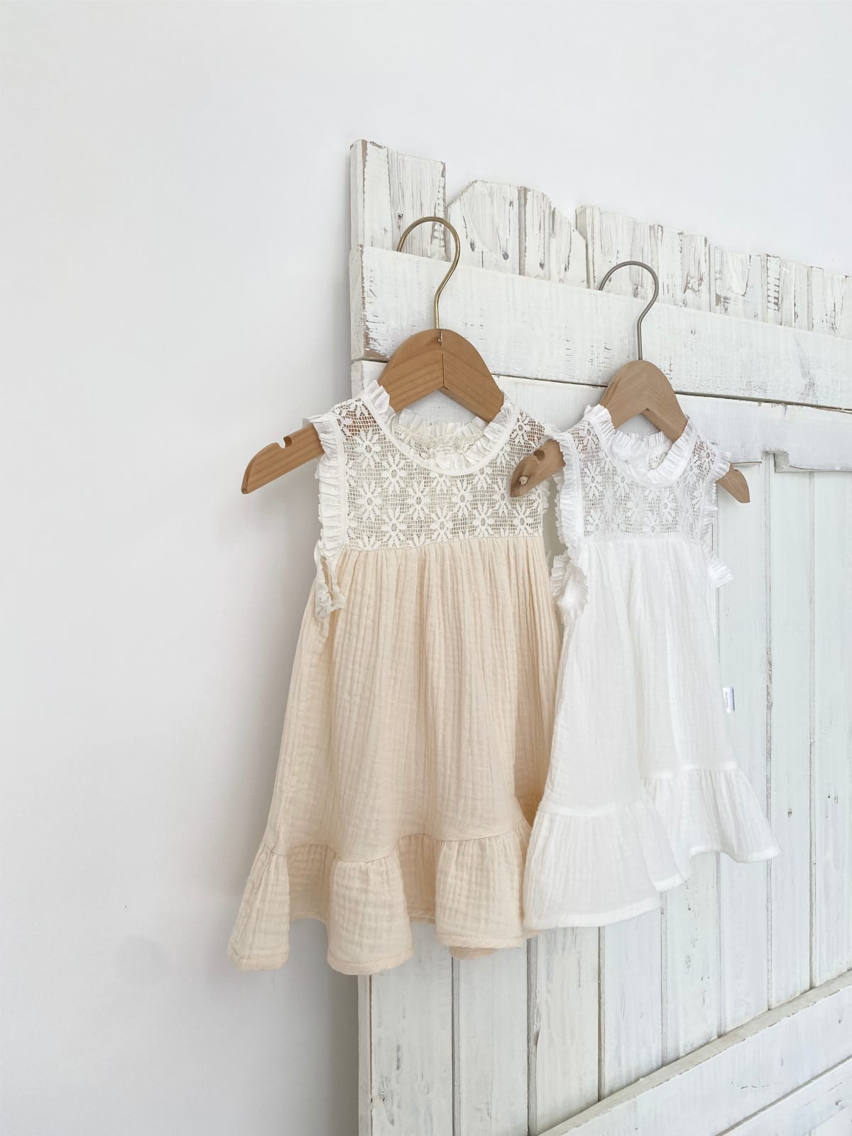 Lace Patchwork Gauze Dress シアーレース ノースリーブワンピース【mh0013108】 BBAMMA ノースリーブワンピース
