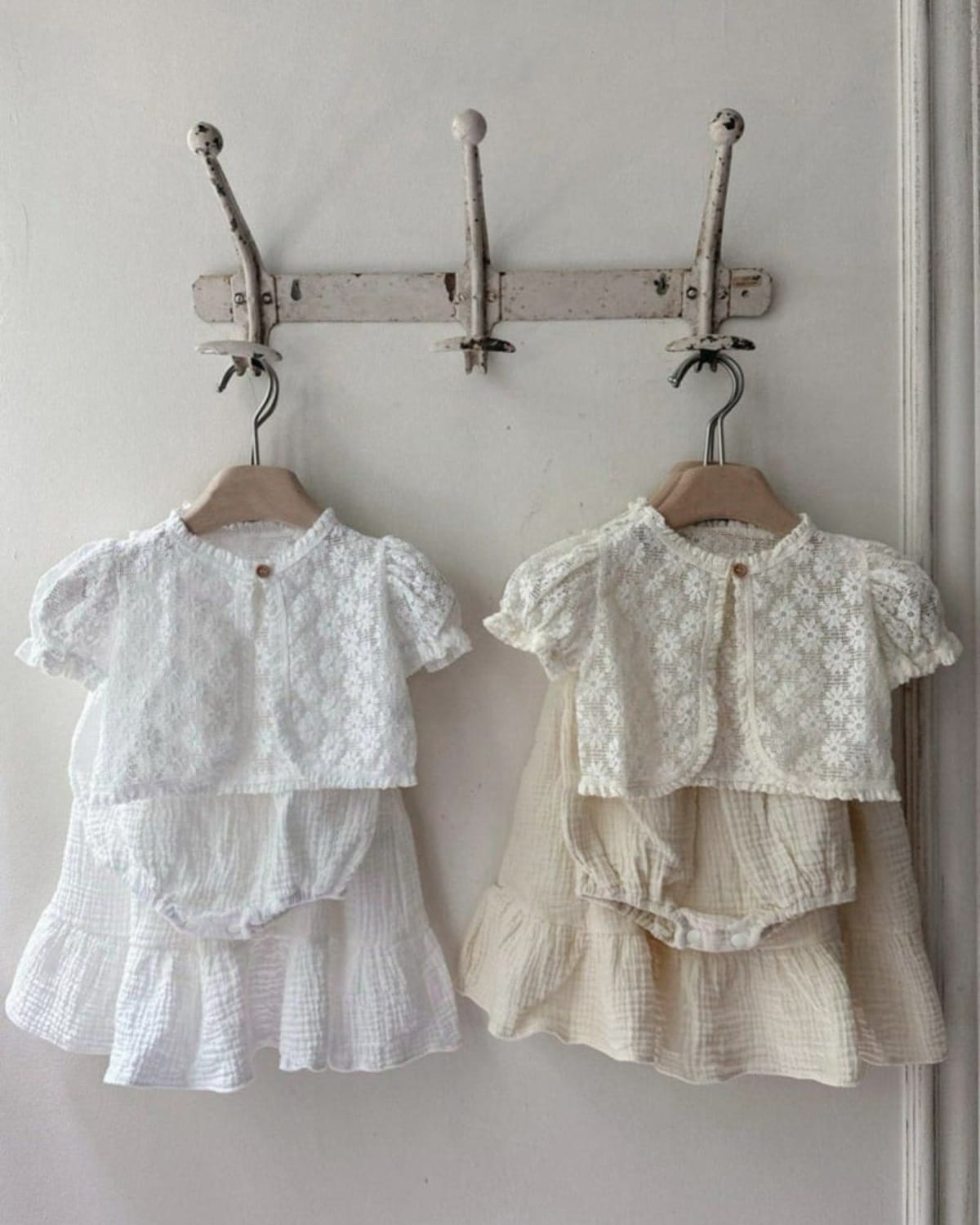 Lace Patchwork Gauze Dress シアーレース ノースリーブワンピース【mh0013108】 BBAMMA ノースリーブワンピース
